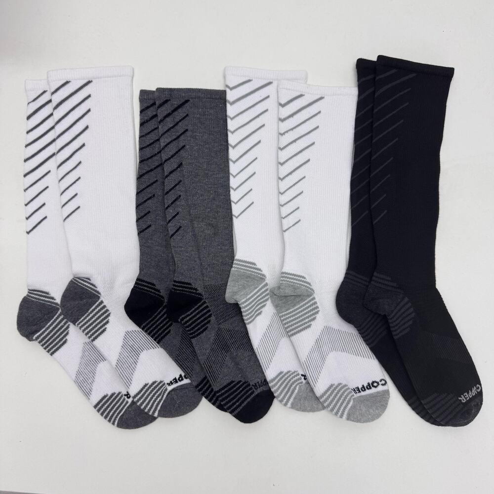 NEW Tommie Copper Women's 4-Pack Compression OTC Socks Basic size 7-9.5